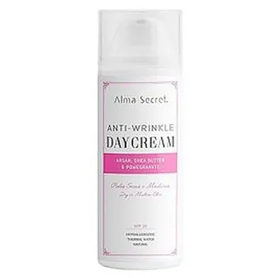 Alma Secret Anti-Wrinkle Day Cream Argan, Shea Butter & Pomegranate SPF20 (Przeciwzmarszczkowy krem na dzień z arganem, masłem Shea i granatem SPF20)