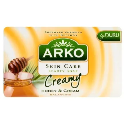 Arko Skin Care, Creamy, Honey & Cream Soap Bar (Mydło w kostce z miodem i kremem)