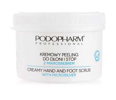 Podopharm Professional Kremowy peeling do dłoni i stóp z mikrosrebrem
