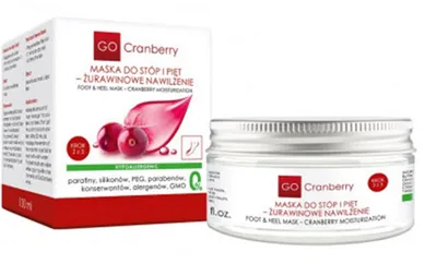 Go Cranberry Maska do stóp i pięt `Żurawionowe nawilżenie`