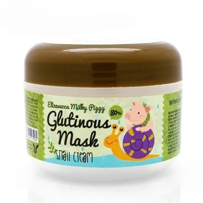 Elizavecca Milky Piggy Glutinous Mask 80% Snail Cream (Nawilżająca maska do twarzy ze śluzem ślimaka)