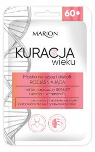 Marion Kuracja wieku, Maska na szyję i dekolt rozjaśniająca 60+