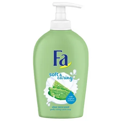 Fa Soft & Caring, Aloe Vera Scent Gently Caring Cream Soap (kremowe mydło w płynie o zapachu aloesu)
