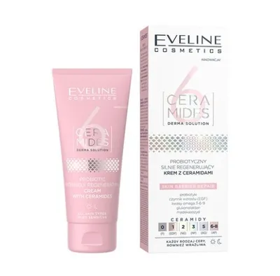 Eveline Cosmetics 6 Ceramides, Probiotyczny silnie regenerujący krem z ceramidami