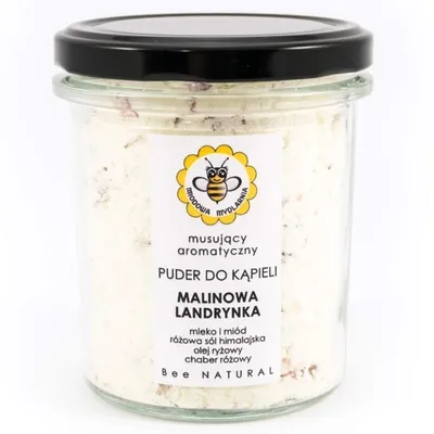 Miodowa Mydlarnia Puder do kąpieli `Malinowa landrynka`