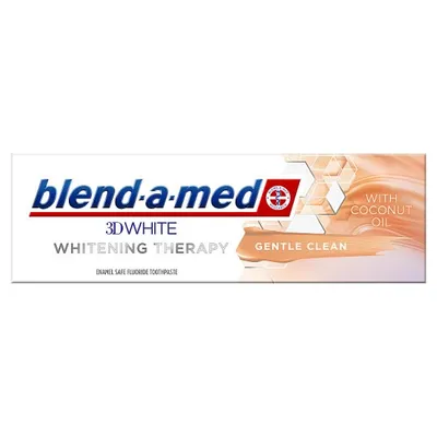 Blend - a - med 3DWhite Whitening Therapy, Toothpaste with Coconut Oil (Pasta do zębów z olejem kokosowym `Delikatne czyszczenie`)