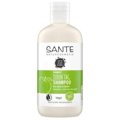 Sante Naturkosmetik Family, Jeden Tag Shampoo Apfel & Quitte (Szampon do codziennego używania)