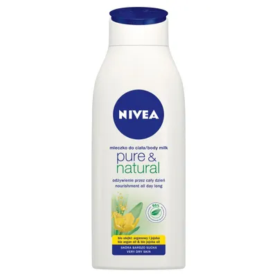 Nivea Pure & Natural, Mleczko do ciała do skóry bardzo suchej
