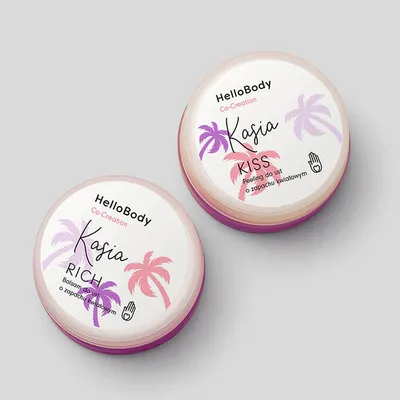 HelloBody Kiss & Rich Co-Creation by Kasia, Duet peeling i balsam do ust