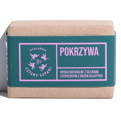 Mydlarnia Cztery Szpaki Mydło pokrzywa z olejkami eterycznymi z drzew iglastych