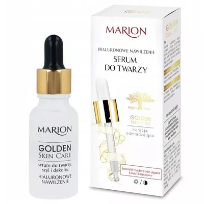 Marion Golden Skin Care, Serum do twarzy, szyi i dekoltu ` Hialuronowe nawilżenie`