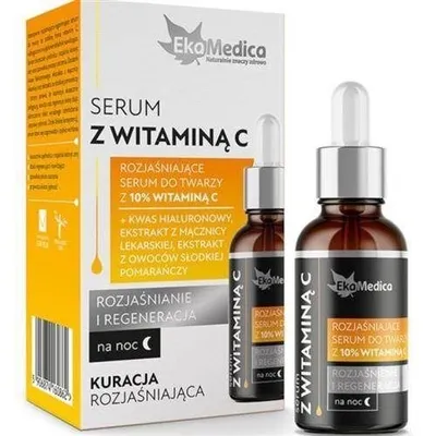 EkaMedica Rozjaśniające serum do twarzy z witaminą C na noc
