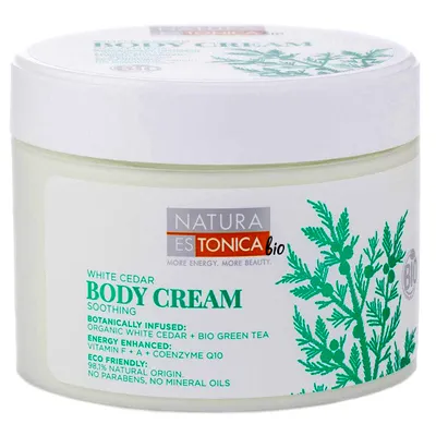 Natura Estonica Bio White Cedar, Body Cream Soothing (Kojący krem do ciała `Biały cedr`)