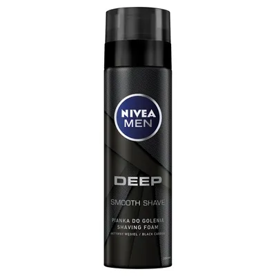 Nivea Men, Deep  Smooth Shave, Pianka do golenia z aktywnym węglem