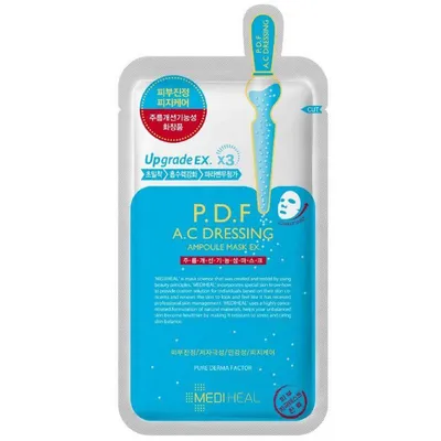 Mediheal P. D.F A.C-Dressing Ampoule Mask Ex A (Maska-ampułka kojąco-regenerująca)