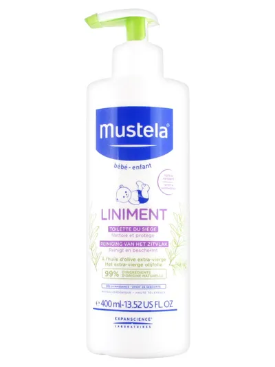 Mustela Bebe - Enfant, Liniment Toilette Du Siege (Emulsja oczyszczająca do okolicy pieluszkowej)