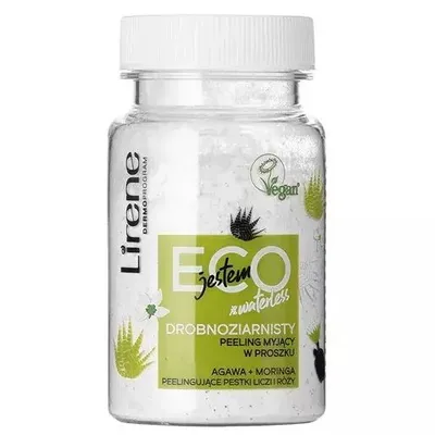 Lirene Dermoprogram Jestem Eco, #waterless, Drobnoziarnisty peeling myjący w proszku