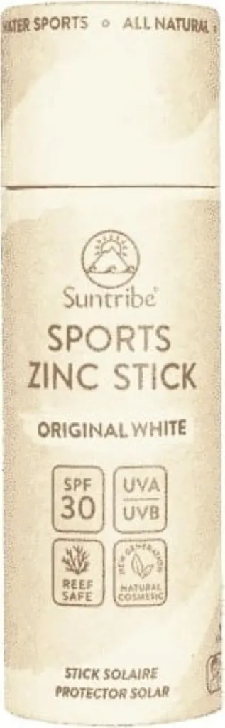 Suntribe Sports Zinc Stick SPF 30 (Krem z cynkiem i SPF 30 dla sportowców)
