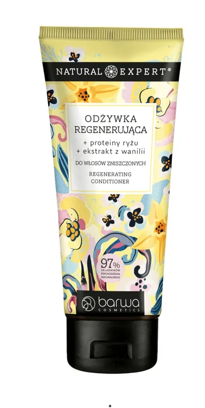Barwa Natural Expert, Proteiny ryżu i ekstrakt z wanilii, Regenerująca odżywka do włosów