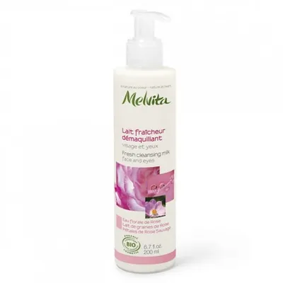 Melvita Nectar de Roses, Fresh Cleansing Milk Face and Eyes (Odświeżajace mleczko oczyszczajace)