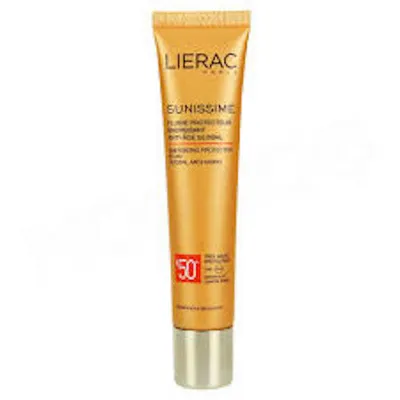 Lierac Sunissime, Fluide Protecteur Energissant Anti Age Global SPF 50 (Energizująca emulsja ochronna SPF 50)