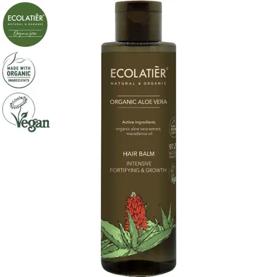Ecolatier Organic Aloe Vera, Hair Balm Intensive Fortifying & Growth (Balsam do włosów wzmacniający i stymulujący wzrost)