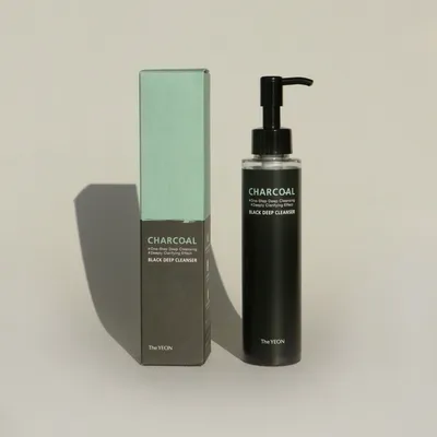 The Yeon Charcoal Black Deep Cleanser (Olejek do demakijażu z węglem drzewnym)