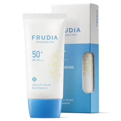 Frudia Ultra UV Shield Sun Essence SPF50+/PA++++ (Esencja przeciwsłoneczna z kwasem hialuronowym SPF50+/PA++++)