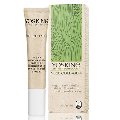 Yoskine Vege Collagen, Vegan Anti-Wrinkle Caffeine Illuminator Eye & Mouth Cream (Wegański krem z naturalną kofeiną do okolic oczu i ust)