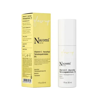 Nacomi Next Lvl, Glow Up, Vitamin C - Ascorbyl Tetraisopalmitate - 5% (Serum do twarzy z 5% witaminy C)