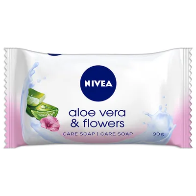 Nivea Aloe Vera & Flowers, Pielęgnujące mydło w kostce