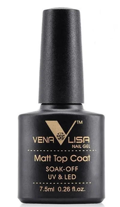 Canni Venalisa, Soak-off UV/LED Matt Top Coat (Matowy hybrydowy lakier nawierzchniowy)