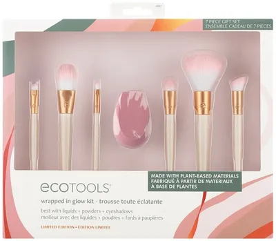 EcoTools Wrapped in Glow, Brush Kit (Zestaw pędzli do makijażu)