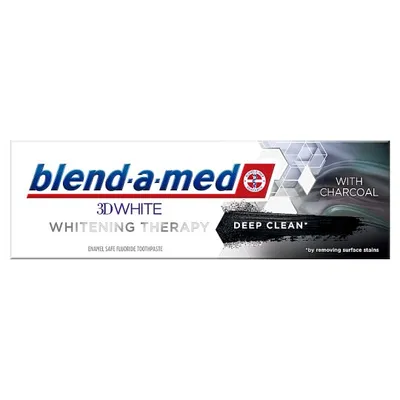 Blend - a - med 3DWhite Whitening Therapy, Toothpaste  with Charcoal (Pasta do zębów z ekstraktem z węgla `Głębokie czyszczenie`)