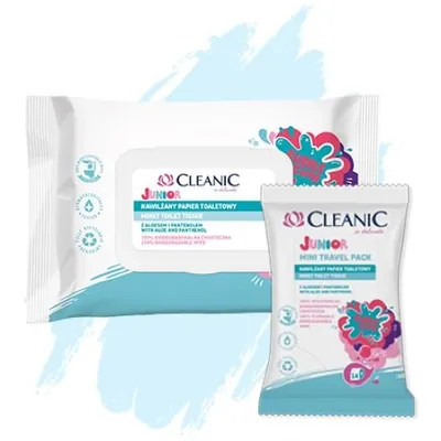 Cleanic Junior, Moist Toilet Tissue (Nawilżany papier toaletowy)
