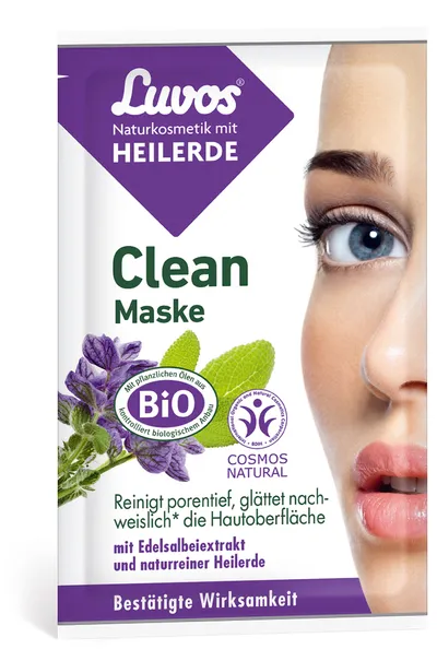 Luvos Heilerde Clean Maske (Maseczka oczyszczająca z glinką i ekstraktem z szałwii)
