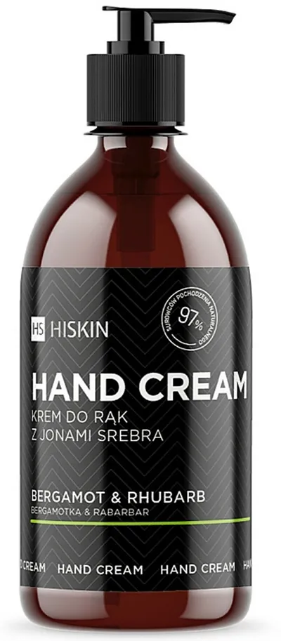 Hiskin Krem do rąk z jonami srebra `Bergamotka i rabarbar`