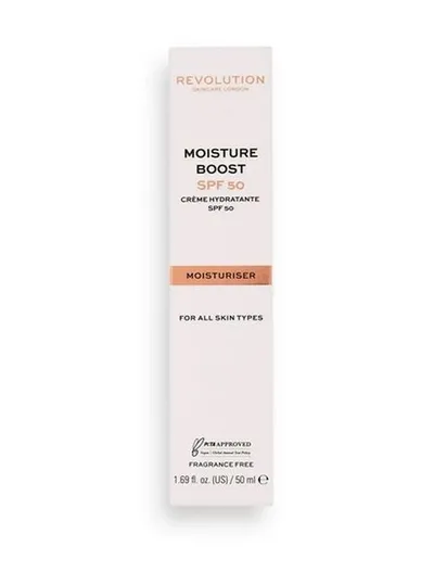 Revolution Skincare Moisture Boost SPF50 (Daily Defender Lightweight Moisturiser) (Nawilżający krem ochronny)