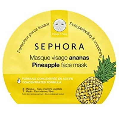 Sephora Pineapple Face Mask Pore Perfecting & Smoothing (Maseczka z tkaniny pochodzenia roślinnego)