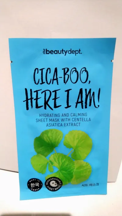 The Beauty Dept. CICA-Boo, Here I AM Hydrating and Calming Sheet Mask with Centella Asiatica Extract (Nawilżająca i kojąca maseczka w płachcie z ekstraktem z wąkroty azjatyckiej)
