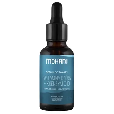 Mohani Odmładzająco-rozjaśniające serum do twarzy z witaminą C 10% i koenzymem Q10
