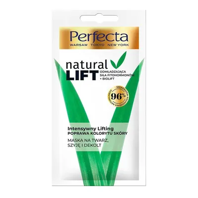 Perfecta Natural Lift, Maseczka odmładzająca `Intensywny lifting , poprawa kolorytu skóry`