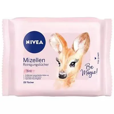 Nivea Mizellen Reinigungstücher 3 in 1 (Chusteczki micelarne do demakijażu 3w1)