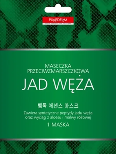 Purederm Maseczka przeciwzmarszczkowa `Jad węża`