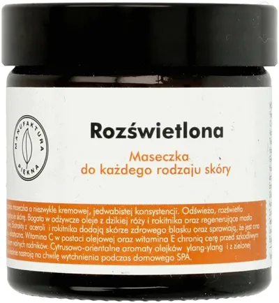 Manufaktura Piękna Maseczka do każdego rodzaju skóry `Rozświetlona`