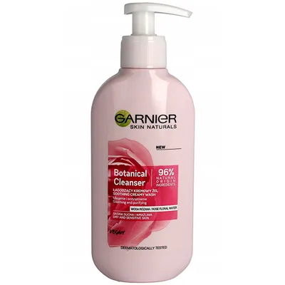 Garnier Skin Naturals, Botanical Cleanser Rose Water (Kremowy żel łagodzący)