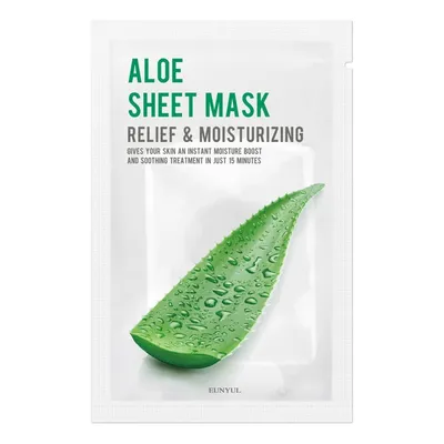 Eunyul Aloe Sheet Mask (Nawilżająco-łagodząca maseczka w płachcie z aloesem)