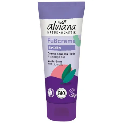 Alviana Naturkosmetik Foot Cream with Bio Sage (Krem do stóp z organiczną szałwią)