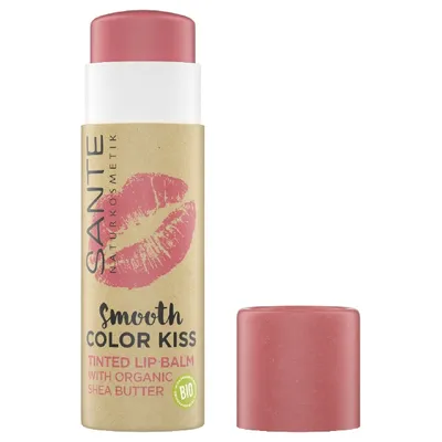 Sante Naturkosmetik Smooth Color Kiss, Tinted Lip Balm (Balsam do ust)