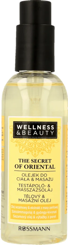 Wellness & Beauty The Secret of Oriental, Körper- und Massageöl (Olejek do ciała i masażu `Olej sezamowy & ekstrakt z masy perłowej`)